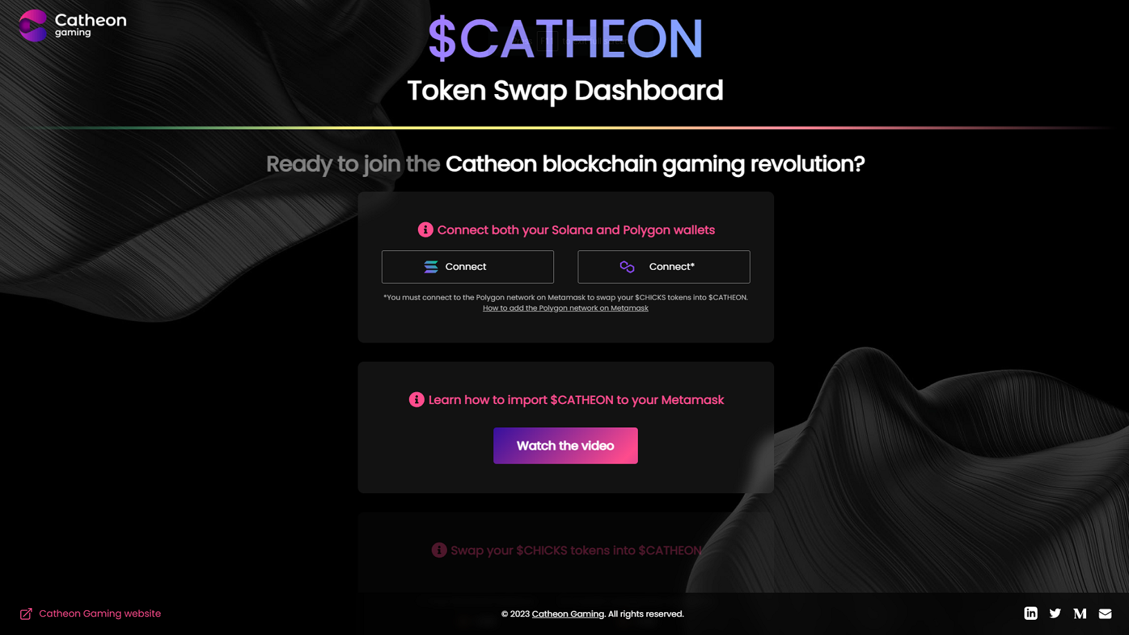 CatheonGaming Token Bridge